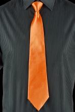 Cravate fluo orange rglable