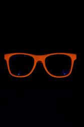 Lunettes orange fluo UV annes 80
