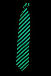 Cravate vert fluo UV  raye