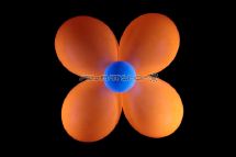 Ballon fluo orange  23cm