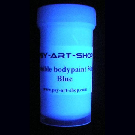 UV bodypaint invisible 45ml Bleu 