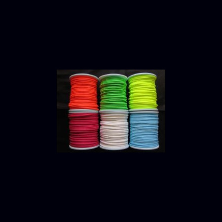 Corde 6 mm fluorescente bleu 200m UV active M1