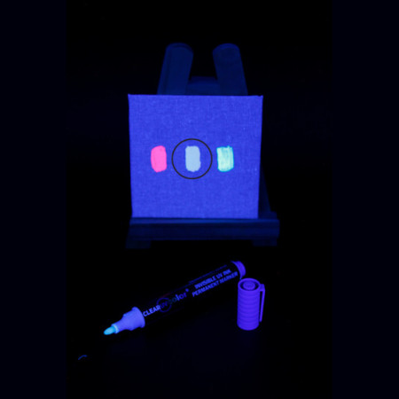 Marqueur invisible UV Bleu Permanent ClearUVColor®