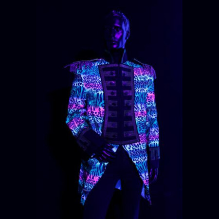Veste de parade fluo UV année 80
