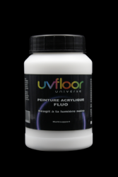 Peinture fluorescente 250ml UV active BLANCHE