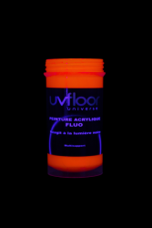 Peinture fluorescente 100ml UV active ROUGE