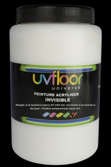 Peinture UV  invisible 1 litre Orange