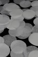 Confettis de scène rond blancs fluo 1KG ignifugés
