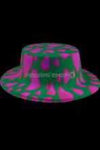 chapeau canotier fluo