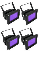 4 X Projecteur lumire noire UV led 385-400nm 10w