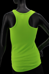 Débardeur femme sport vert fluo UV XS