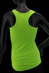 Débardeur sport vert fluo femme XS