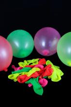  Ballons fluo multicolore Ø 23cm lot de 100