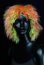 Perruque fluo multicolore afro