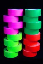 Adhésif fluo 100m x 4 couleurs 5 cm - Méga Pack