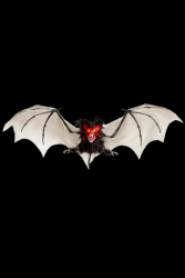 Chauve souris poilus avec yeux led 89 cm