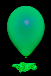 50 ballons baudruche ovales vert fluo Ø30 cm