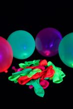  Ballons fluo multicolore  23cm lot de 100