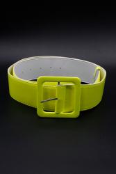 Ceinture jaune fluo large 