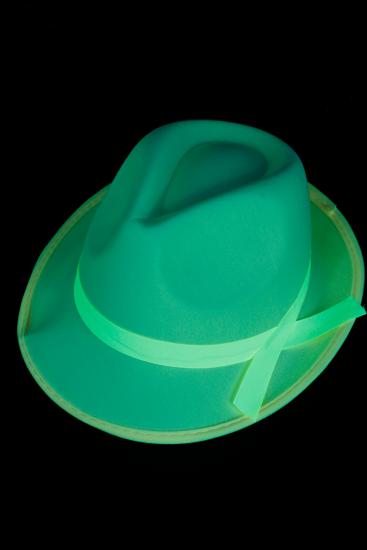 Chapeau jaune fluo feutrine