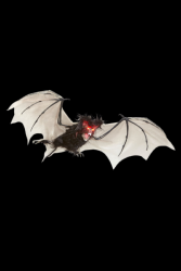 Chauve souris poilus avec yeux led 89 cm