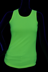 Débardeur sport jaune fluo femme XS