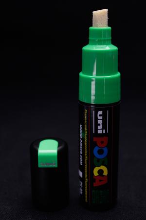  Marqueur POSCA 8 mm Vert Fluo UV