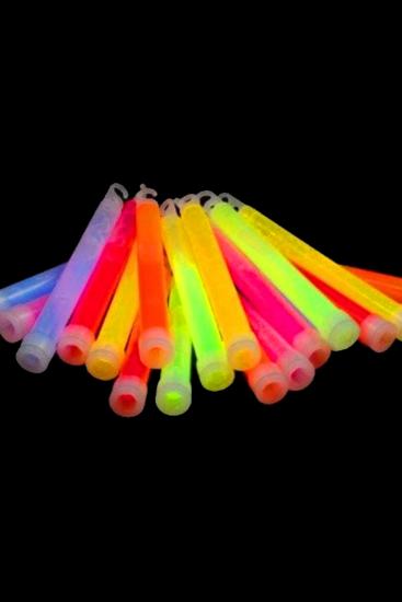 25 Tubes lumineux multicolores