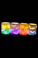 Set de 4 bougeoirs LED thème Halloween