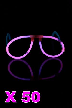 Kit 50 lunettes fluo rose