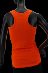 Débardeur femme sport orange fluo UV XS