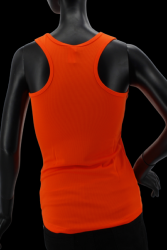 Débardeur sport orange fluo femme XS