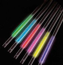 Lot de 25 pailles Lumineuses en assorties de couleurs