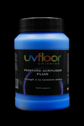 Peinture fluorescente 250ml UV active BLEU