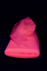 Tulle fluorescent ROSE au mtre