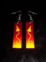 Boucles d'oreille « nature enchantée » psylos en pâte polymère