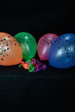 25 Ballons fluo note de musique UV