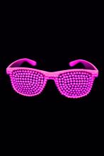 Lunette fluo rose perles