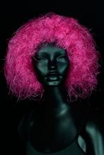 Perruque fluo rose cheveux de fée