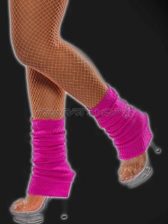 Chaussette danse fluo néon rose