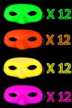 48 Masques loups fluo