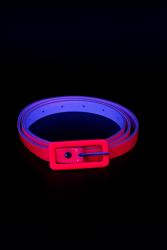 Ceinture rose fluo UV fine 