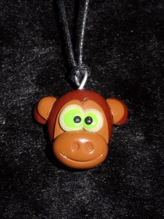 Pendentif « rigolos zanimaux » singe