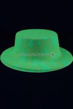 chapeau canotier fluo