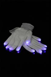 Gants lumineux LED Blanc