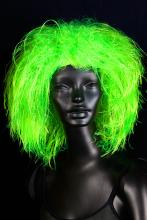 Perruque fluo vert cheveux de fée
