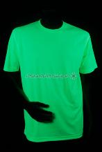 T-shirt Manche courte fluorescent homme UV JAUNE