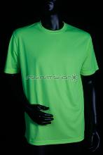 T-shirt Manche courte fluorescent homme UV JAUNE