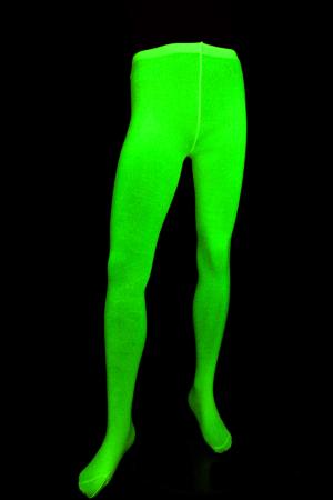 Collants taille standard vert fluo 