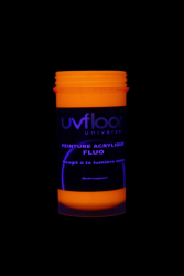 Peinture fluorescente 100ml UV active ORANGE